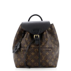Montsouris NM Backpack Monogram Canvas with Leather PM