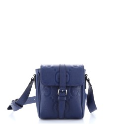 Messenger Bag Jumbo GG Embossed Leather Small