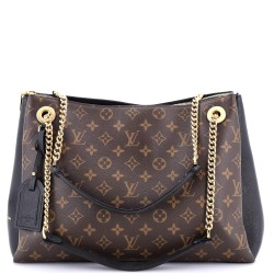 Surene Handbag Monogram Canvas with Leather MM