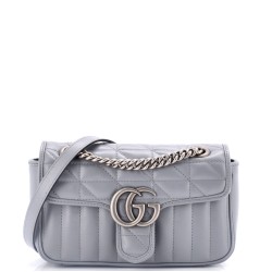 GG Marmont Flap Bag Mixed Matelasse Leather Mini
