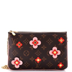 Double Zip Pochette Limited Edition Blooming Flowers Monogram Canvas