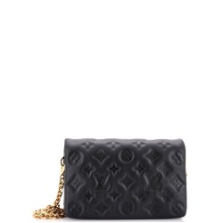 Coussin Pochette Monogram Embossed Lambskin