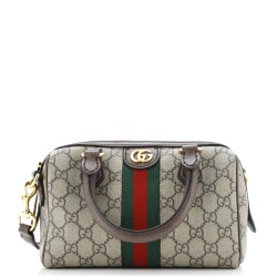 Ophidia Convertible Boston Bag GG Coated Canvas Small