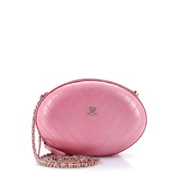 La Pausa Evening Bag Chevron Leather