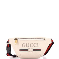 Logo Belt Bag Printed Leather Small