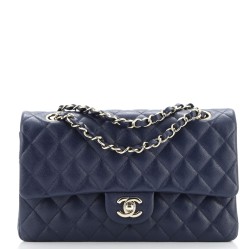 Classic Double Flap Bag Quilted Caviar Medium