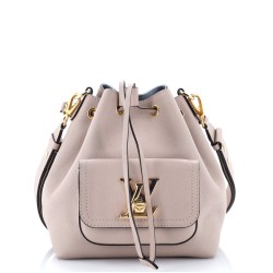 Lockme Pocket Bucket Bag Leather