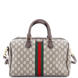 Ophidia Convertible Boston Bag GG Coated Canvas Medium
