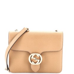 Interlocking Shoulder Bag Leather Small