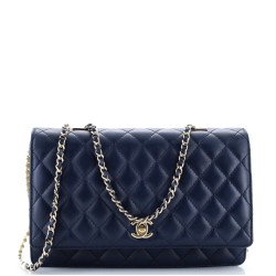 Fantasy Pearls Flap Bag Quilted Lambskin Large