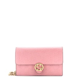 Icon Wallet on Chain Guccissima Leather