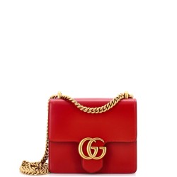 GG Marmont Chain Shoulder Bag Leather Small