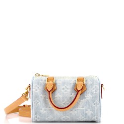 Speedy Bandouliere NM Bag Monogram Denim Sky Nano