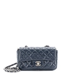 Classic Single Flap Bag Quilted Patent Mini