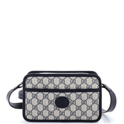 Interlocking G Patch Camera Bag GG Coated Canvas Mini