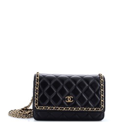 Chain Around Wallet on Chain Quilted Lambskin