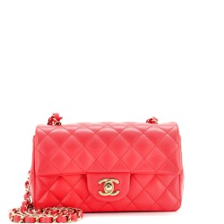 Classic Single Flap Bag Quilted Lambskin Mini