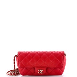 Classic Sunglasses Case with Chain Quilted Caviar