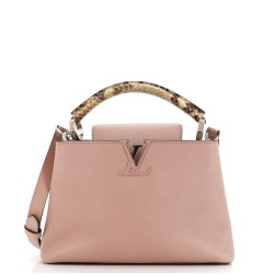 Capucines Bag Leather with Python BB