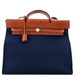 Herbag Zip Leather and Toile 39