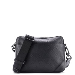 Duo Messenger Bag Monogram Shadow Leather