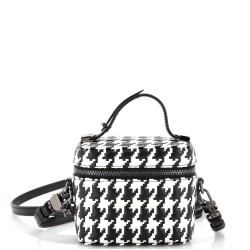 Lady Dior Vanity Case Houndstooth Braided Leather Micro