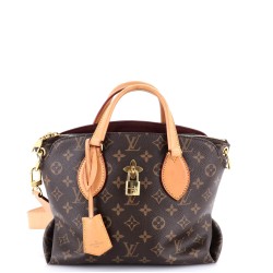 Flower Zipped Tote Monogram Canvas PM