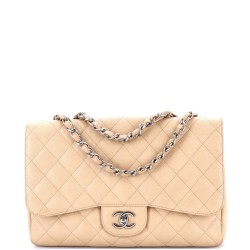 Classic Single Flap Bag Quilted Caviar Jumbo