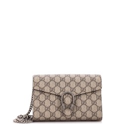 Dionysus Chain Wallet GG Coated Canvas Small