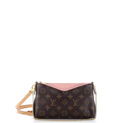 Pallas Clutch Monogram Canvas with Leather