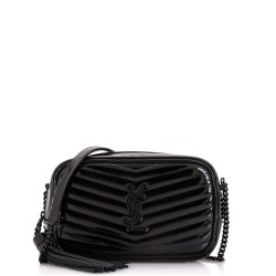 Lou Camera Bag Matelasse Chevron Patent Mini