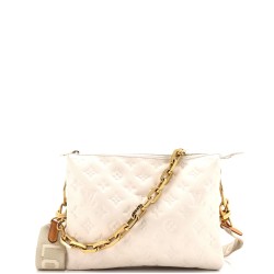Coussin Bag Monogram Embossed Lambskin PM