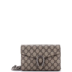 Dionysus Chain Wallet GG Coated Canvas Small