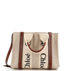 Woody Convertible Tote Canvas with Leather Small