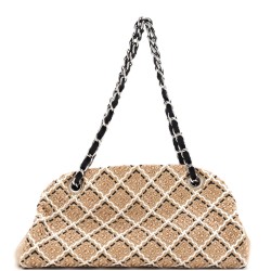 Just Mademoiselle Bag Woven Stitch Patent Medium