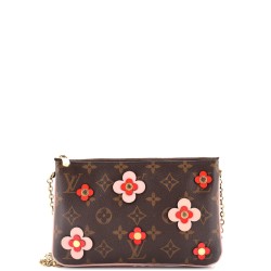 Double Zip Pochette Limited Edition Blooming Flowers Monogram Canvas