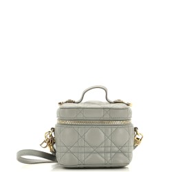 Lady Dior Vanity Case Cannage Quilt Lambskin Micro