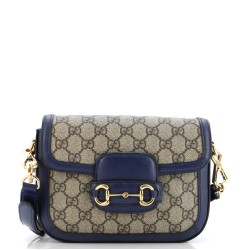 Horsebit 1955 Shoulder Bag GG Coated Canvas with Leather Mini