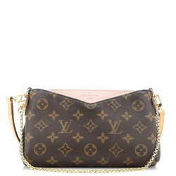 Pallas Clutch Monogram Canvas with Leather