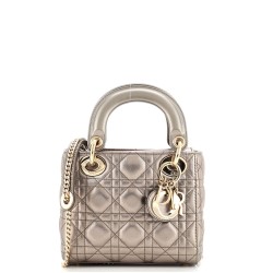 Lady Dior Chain Bag Cannage Quilt Lambskin Mini