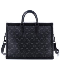 Soft Trunk Briefcase Monogram Eclipse Canvas