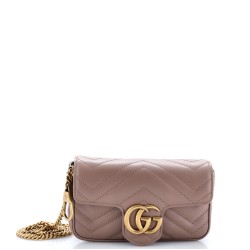 GG Marmont Flap Bag Matelasse Leather Super Mini