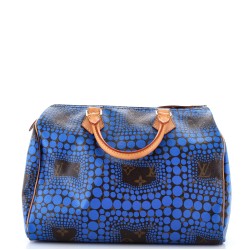 Speedy Handbag Limited Edition Kusama Town Monogram Canvas 30