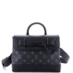 Steamer Crossbody Bag Monogram Eclipse Canvas PM