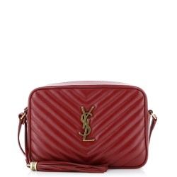 Lou Camera Bag Matelasse Chevron Leather Small