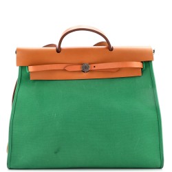 Herbag Zip Leather and Toile 39