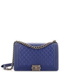 Boy Flap Bag Quilted Lambskin New Medium