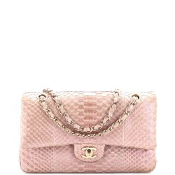 Classic Double Flap Bag Iridescent Python Medium