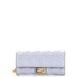 Baguette Continental Wallet on Chain Zucca Embossed Leather