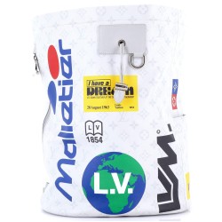Chalk Backpack Limited Edition Logo Story Monogram Canvas